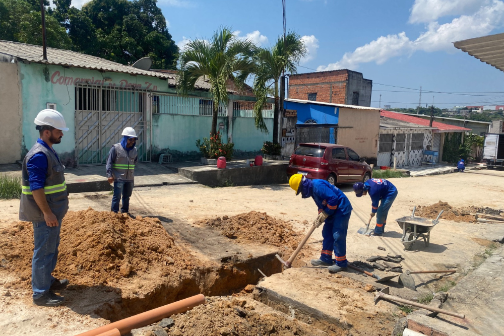 Mais de 20 mil pessoas são beneficiadas com rede de esgotamento sanitário na zona Norte Mais de 20 mil pessoas são beneficiadas com rede de esgotamento sanitário na zona Norte