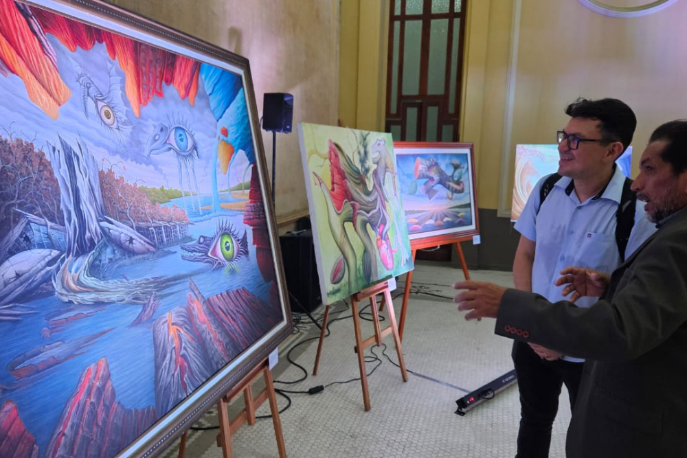 Exposi&ccedil;&atilde;o do artista pl&aacute;stico C&aacute;ssio Flores &eacute; destaque no #SouManaus