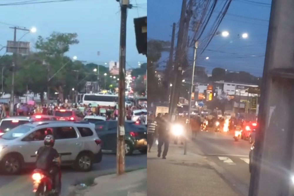Manifestação causa trânsito quilométrico na avenida Desembargador João Machado Manifestação causa trânsito quilométrico na avenida Desembargador João Machado