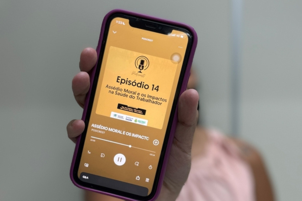 Podcast divulga a&ccedil;&otilde;es de vigil&acirc;ncia em sa&uacute;de do trabalhador