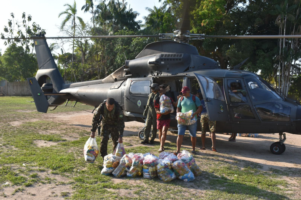 Com apoio do CMA, comunidades afetadas pela seca no AM recebem 3,5 toneladas de alimentos