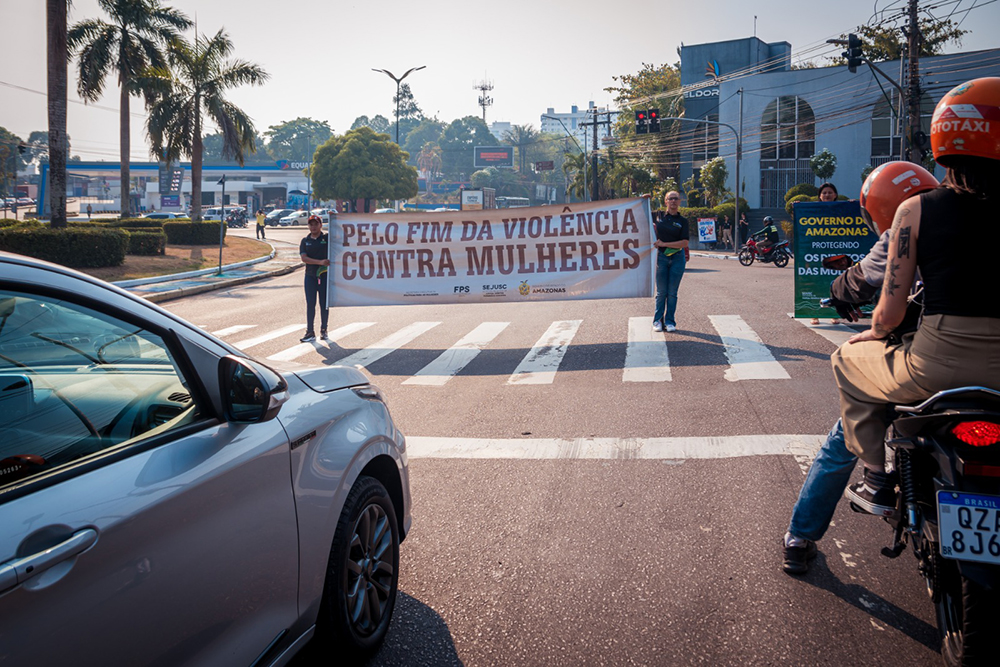 No Dia Nacional Da Luta Contra Violência à Mulher Sejusc Promove Ato