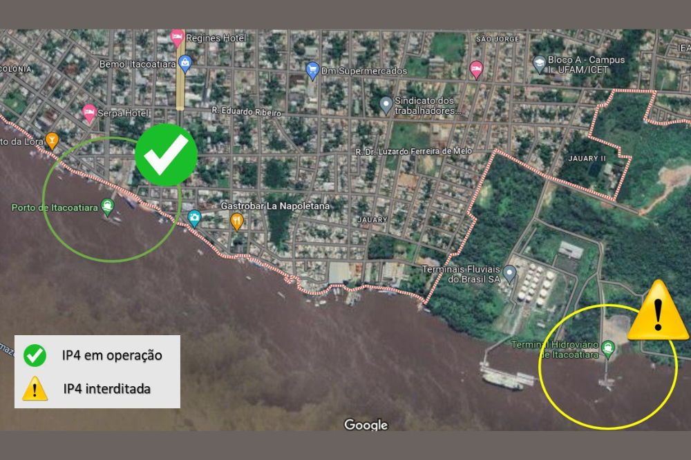 Ap&oacute;s deslizamento, porto de Itacoatiara &eacute; interditado; barcos devem seguir para o antigo porto