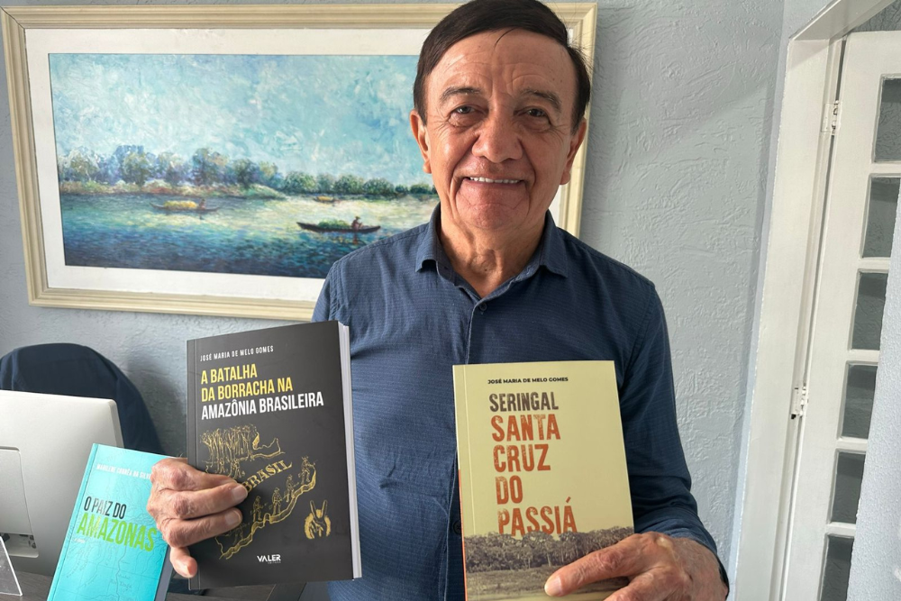 José Maria de Melo Gomes lança dois livros nesta quinta-feira em Manaus José Maria de Melo Gomes lança dois livros nesta quinta-feira em Manaus