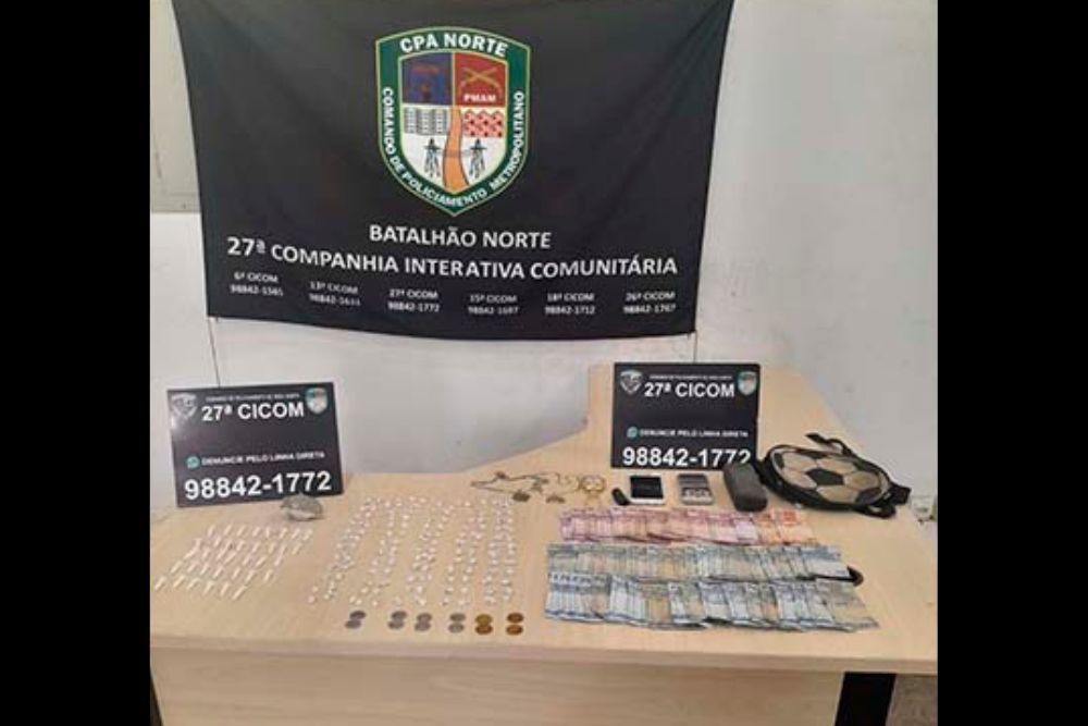 Homem é preso por tráfico de drogas e violência doméstica no Novo Aleixo Homem é preso por tráfico de drogas e violência doméstica no Novo Aleixo
