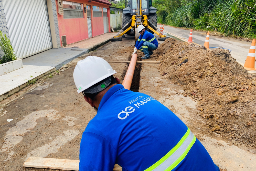 Estrutura de esgotamento sanitário vai beneficiar mais de mil pessoas na zona Oeste de Manaus Estrutura de esgotamento sanitário vai beneficiar mais de mil pessoas na zona Oeste de Manaus