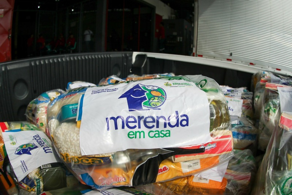 Merenda em Casa já beneficiou mais de 5 mil alunos da rede estadual do AM Merenda em Casa já beneficiou mais de 5 mil alunos da rede estadual do AM