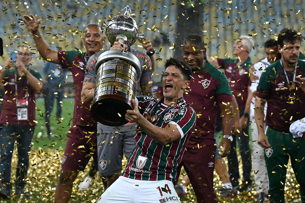 Fluminense Versus O Mais Forte Da Taça Libertadores Foto Editorial