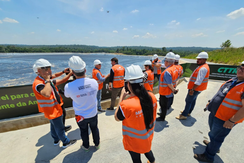 Vereadores fazem visita t&eacute;cnica a novo aterro sanit&aacute;rio na BR-174