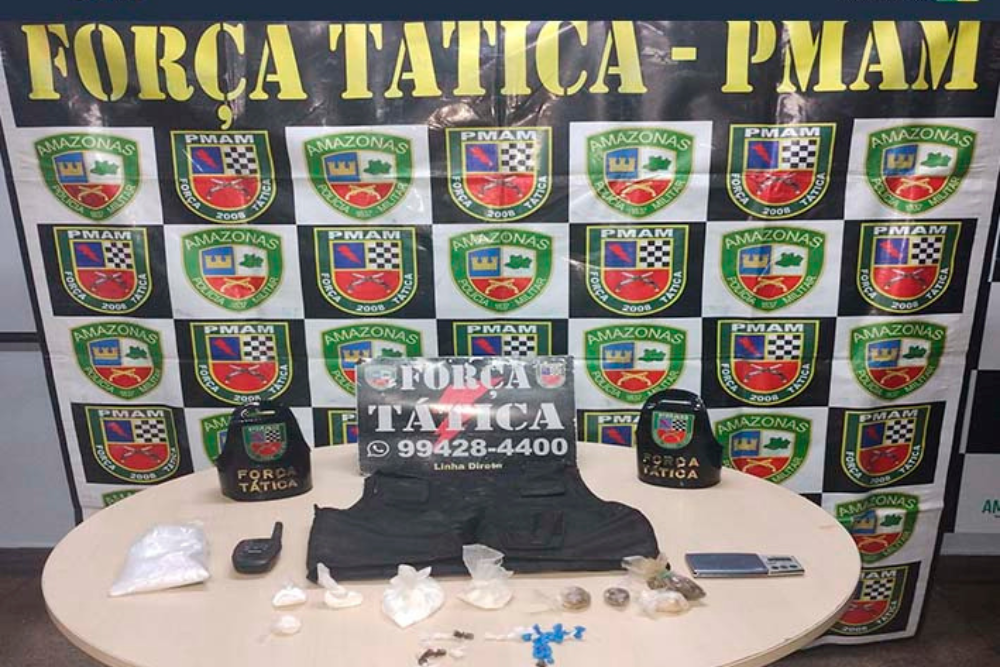 Homem é preso vendendo drogas em casa abandonada no Parque 10 Homem é preso vendendo drogas em casa abandonada no Parque 10