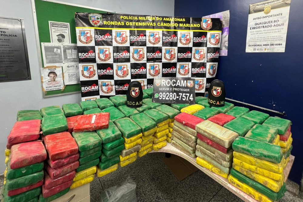 Em novembro, PM apreendeu 4,4 toneladas de entorpecentes no Amazonas