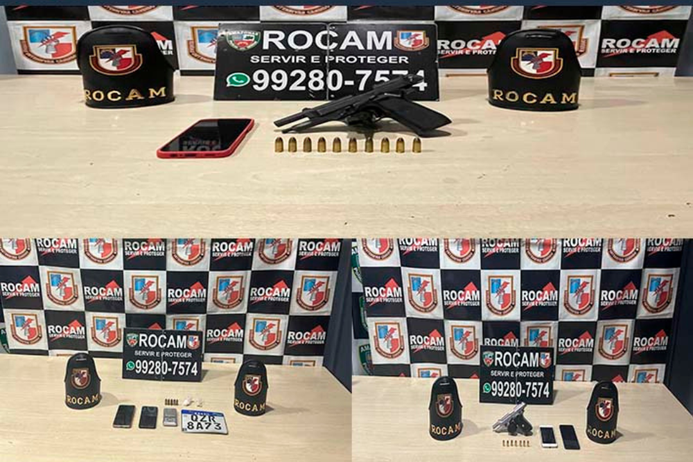 Quatro pessoas são presas com armas e drogas no fim de semana em Manaus Quatro pessoas são presas com armas e drogas no fim de semana em Manaus