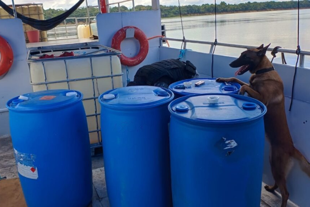Pol&iacute;cia apreende mais de 350kg de maconha escondida em barcos em Novo Air&atilde;o