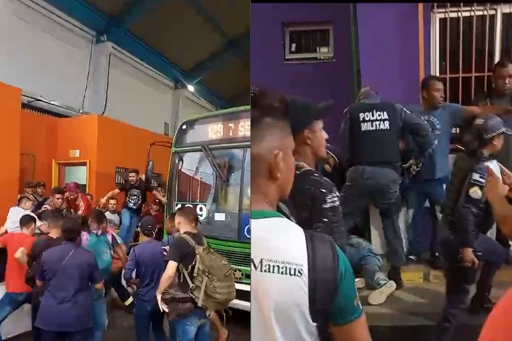 Populares agridem suposto assaltante no T2 na Cachoeirinha