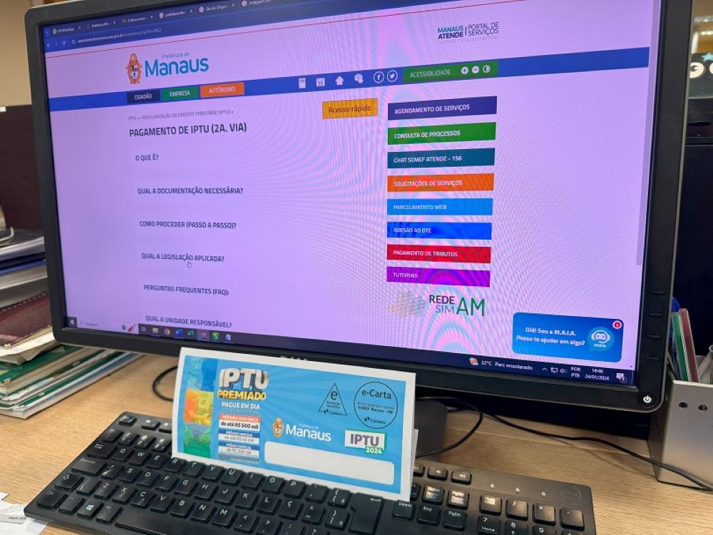 Notificações e guias do IPTU 2024 estão disponíveis para consulta via