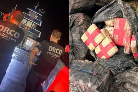 Polícia apreende droga avaliada em R$ 9,5 milhões no Rio Solimões