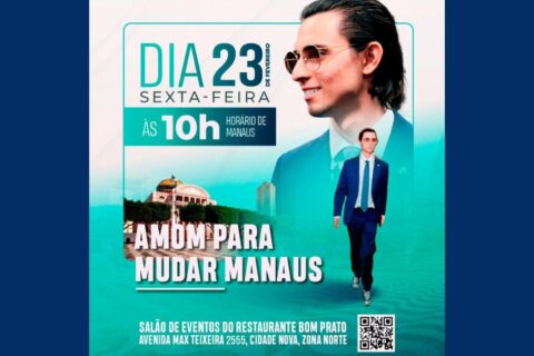 Amom Mandel lança pré-candidatura à prefeitura de Manaus nesta sexta-feira (23)