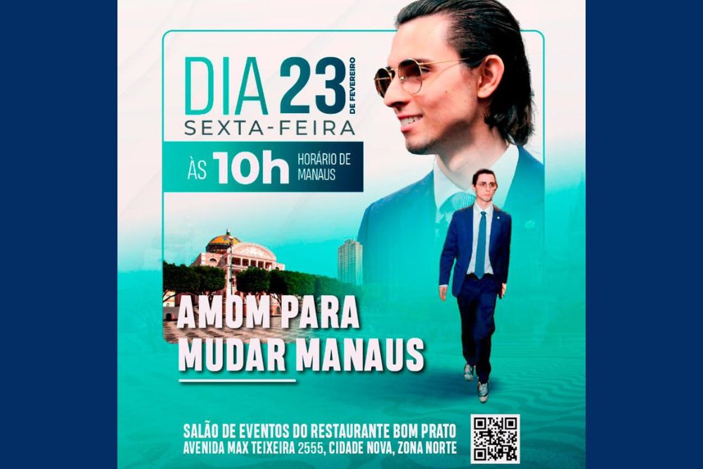 Amom Mandel lança pré-candidatura à prefeitura de Manaus nesta sexta-feira (23) Amom Mandel lança pré-candidatura à prefeitura de Manaus nesta sexta-feira (23)