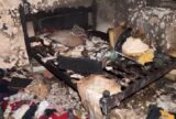 Casa fica destruída após ser atingida por incêndio no bairro Novo Israel