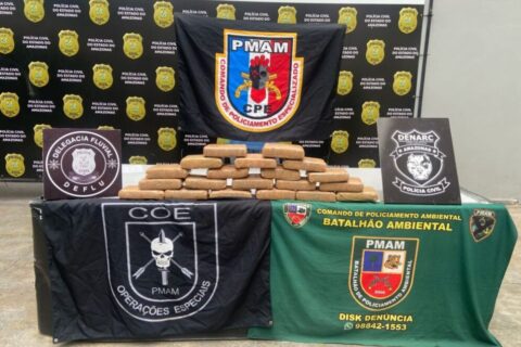 Polícia apreende 25 kg de maconha em porto de Manaus