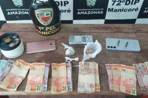 Homem é preso com trouxinha de oxi durante patrulhamento policial em Manicoré