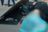 Mulher morre ao ter cabeça esmagada por carreta na avenida Torquato Tapajós