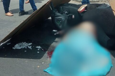 Mulher morre ao ter cabeça esmagada por carreta na avenida Torquato Tapajós