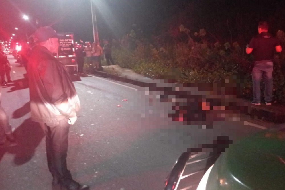‘Amarelinho’ esmaga cabeça de ciclista na zona Norte de Manaus ‘Amarelinho’ esmaga cabeça de ciclista na zona Norte de Manaus