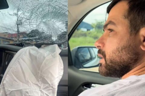Capitão Carpê sofre acidente de carro em Manaus
