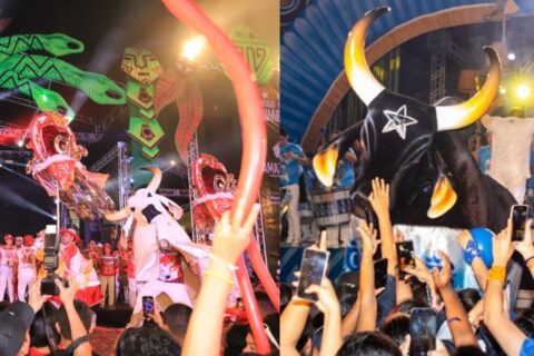 Bois Garantido e Caprichoso abrem temporada 2024 de ensaios no Sambódromo de Manaus