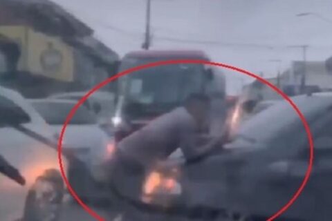 Motoboy é arrastado por motorista durante briga de trânsito no bairro Novo Aleixo