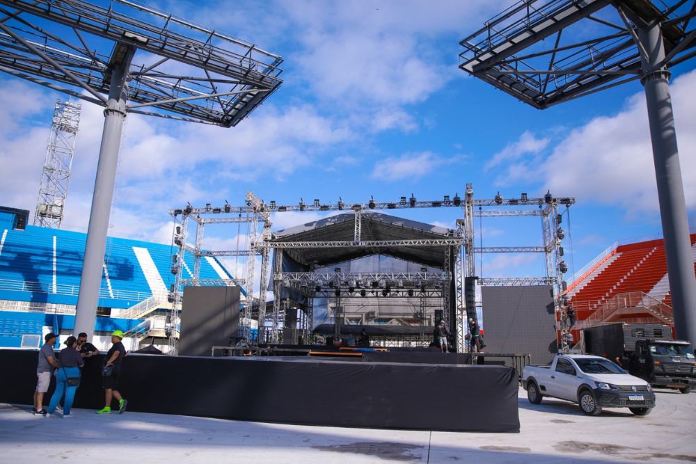 Visita t&eacute;cnica no Bumb&oacute;dromo alinha &uacute;ltimos detalhes da festa de lan&ccedil;amento do 57&ordm; Festival de Parintins