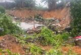 Casa desaba durante forte temporal no bairro Redenção