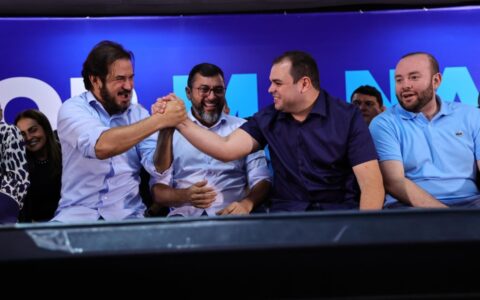 Roberto Cidade lança pré-candidatura à Prefeitura de Manaus ao lado de Antônio Rueda e Wilson Lima