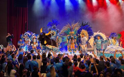 Boi Caprichoso se despede de Curitiba e convida paranaenses para o Festival de Parintins