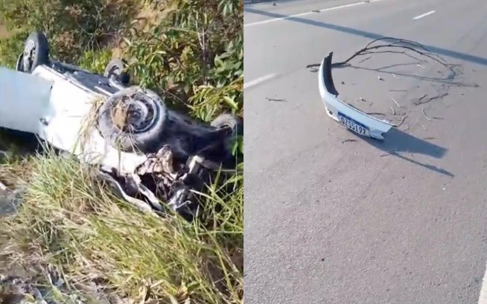 Motorista morre ap&oacute;s capotar carro na avenida das Flores