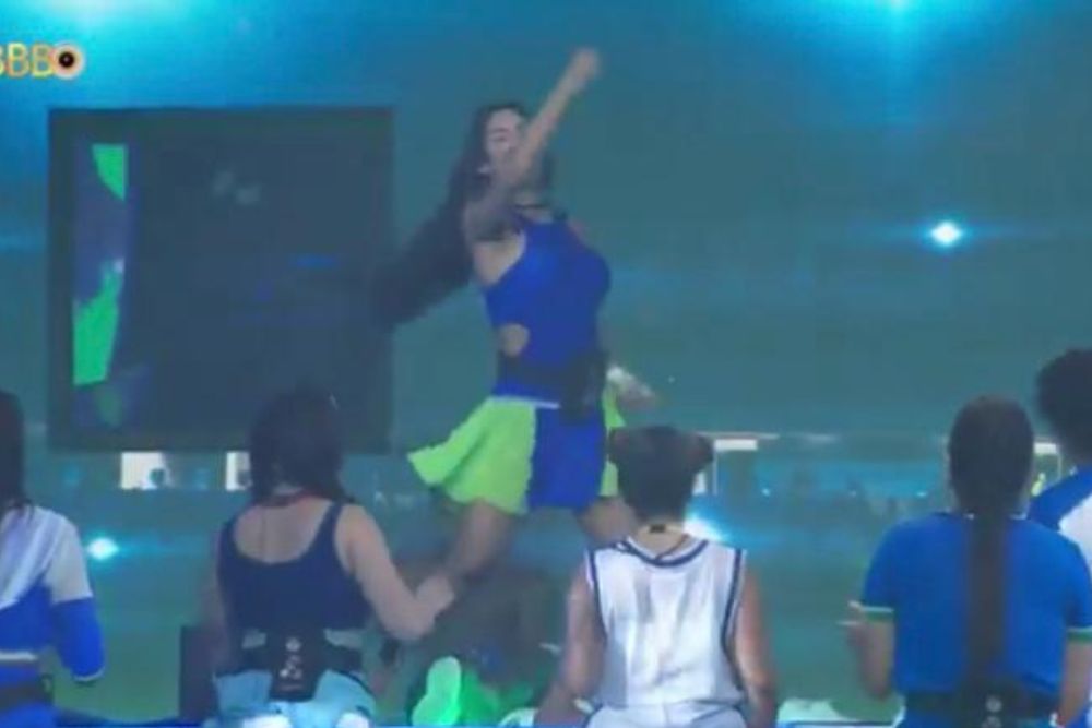 Isabelle Nogueira dan&ccedil;a toadas e agita festa do BBB 24