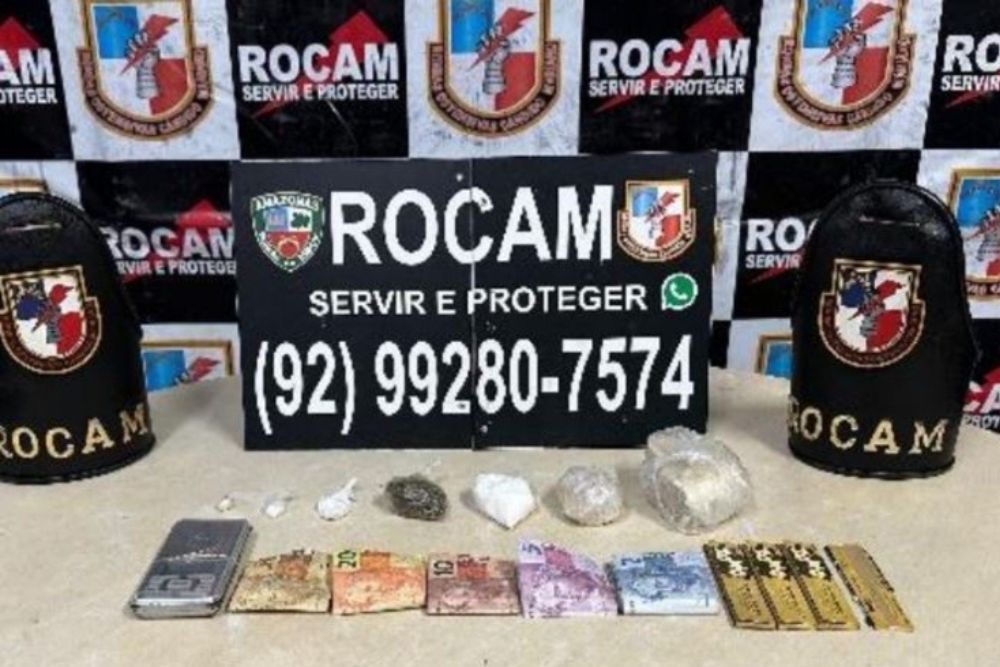 PM captura homem que vendia drogas e tentou fugir de viatura em Manaus