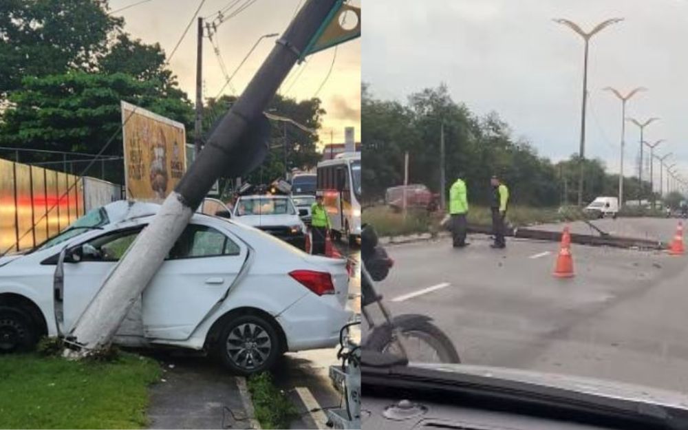 Terceiro acidente de trânsito é registrado em Manaus nas primeiras horas desta terça-feira (2) Terceiro acidente de trânsito é registrado em Manaus nas primeiras horas desta terça-feira (2)