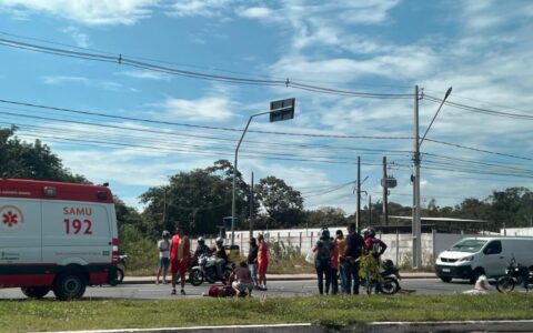 Homem morre ao ser atropelado na avenida do Turismo