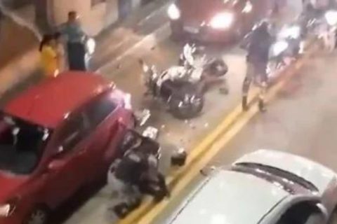Policial da Rocam fica ferido após colidir com carro na Zona Centro-Sul de Manaus