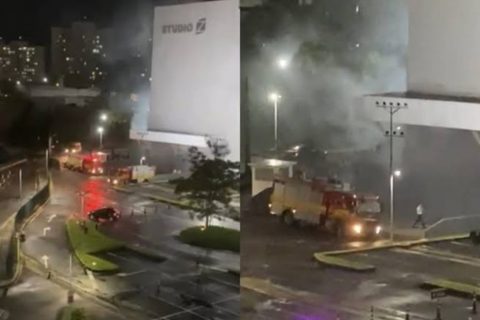 Incêndio atinge Shopping Ponta Negra em Manaus
