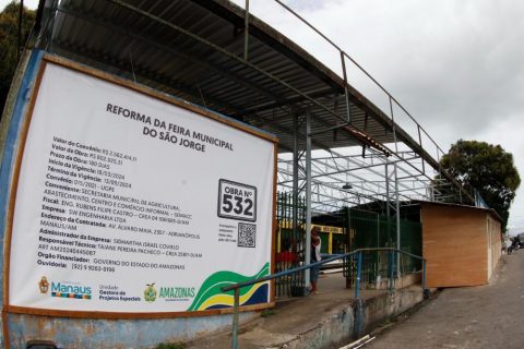 Feira municipal do bairro São Jorge recebe obras de revitalização em Manaus