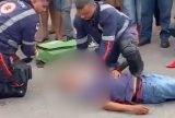 Motociclista fica ferido após bater em ônibus da linha 064 na Zona Leste de Manaus