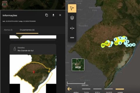 PF libera acesso a imagens de satélite para auxiliar no combate as enchentes no Rio Grande do Sul