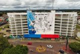 Festival de Parintins 2024: Novo Mural do Bumbódromo está em fase final de produção