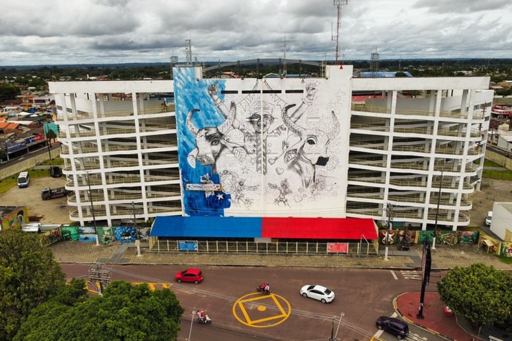 Festival de Parintins 2024: Novo Mural do Bumbódromo está em fase final de produção Festival de Parintins 2024: Novo Mural do Bumbódromo está em fase final de produção