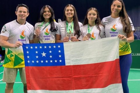 Dupla feminina do ‘Manaus Olímpica’ conquista três medalhas de prata no Circuito Nacional de Badminton