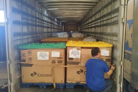 Correios arrecadam mais de 15 mil toneladas de donativos para vítimas do Rio Grande do Sul