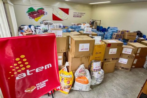 Grupo Atem envia donativos para vítimas das enchentes no Rio Grande do Sul